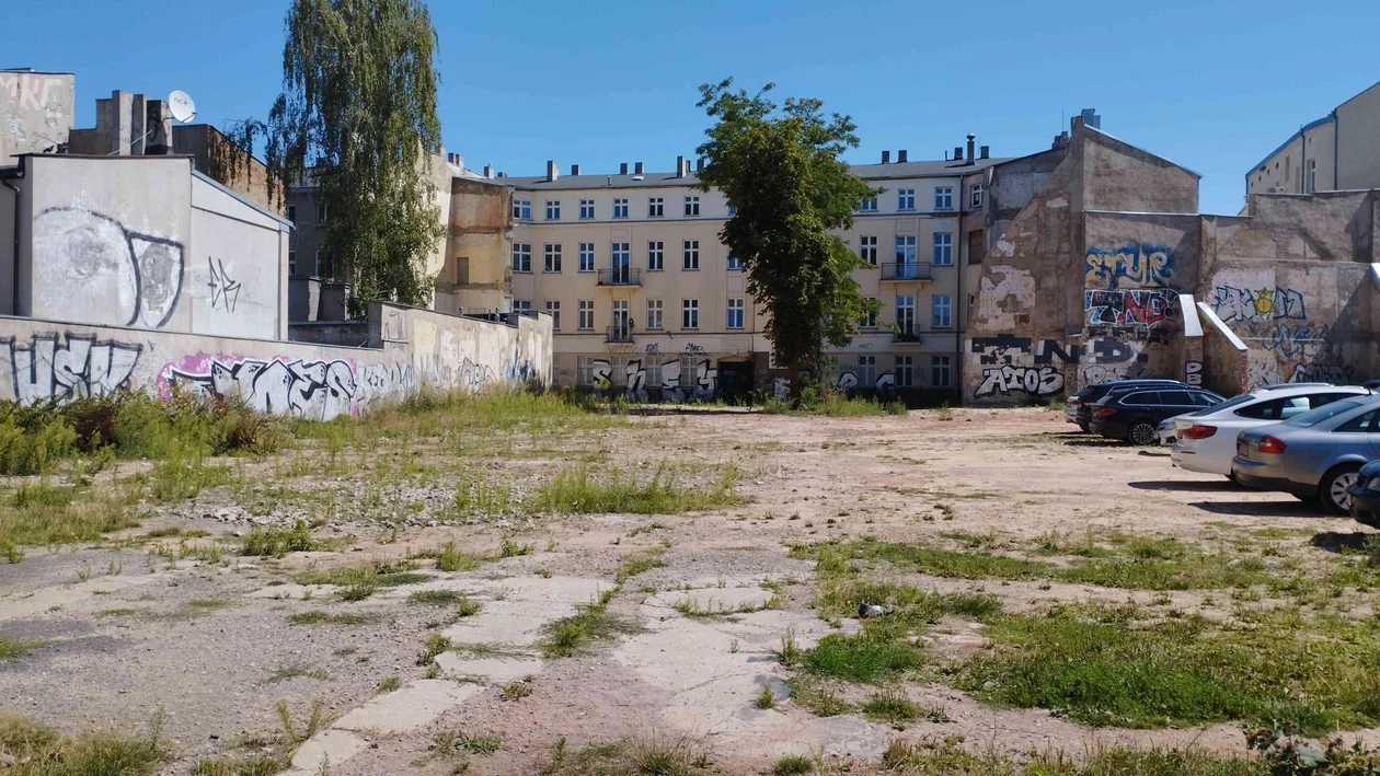 Pusta działka przy Zachodniej 68 jest wybiegiem dla psów i parkingiem. Czy to się kiedykolwiek zmieni? [ZDJĘCIA] - Zdjęcie główne