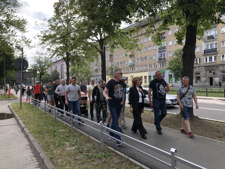 Społeczny odbiór inwestycji na ul. Wojska Polskiego w Łodzi