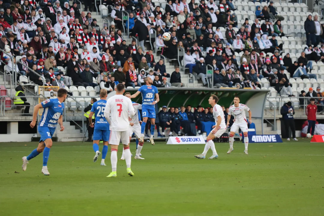 Kibice na meczu ŁKS Łódź i Ruch Chorzów