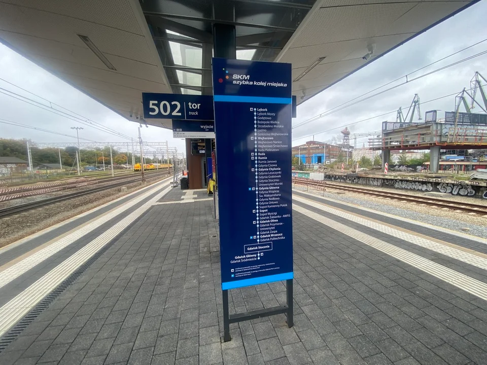 Nowy wygląd SKM Stocznia zaskakuje pasażerów