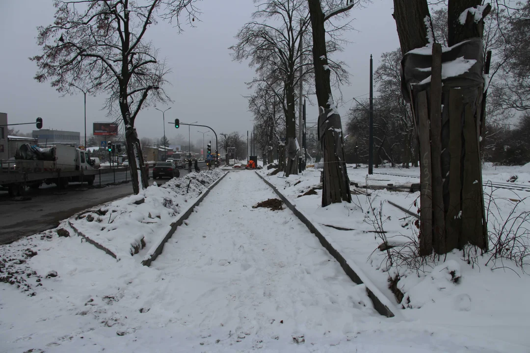 Przebudowa Wojska Polskiego w Łodzi - stan prac na 8.12.2023 r.