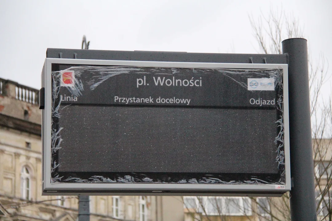 Plac Wolności w Łodzi z lotu ptaka