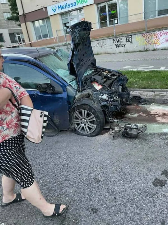 Wypadek na Zachodniej w Łodzi