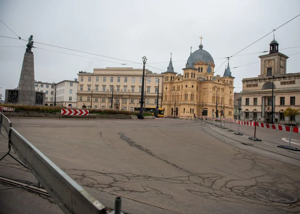 Tak zmienił się plac Wolności w Łodzi