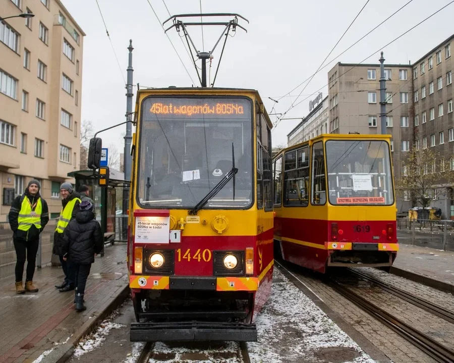 45-lecie tramwajów Konstal 805Na w Łodzi