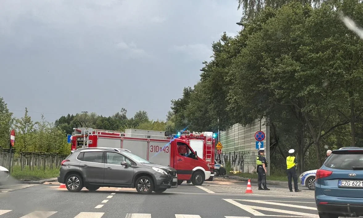 Wypadek na 11 Listopada w Łodzi