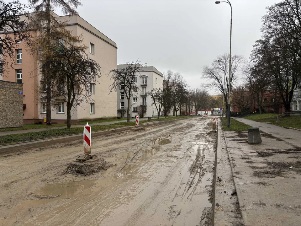 Remont ulicy Boya-Żeleńskiego w Łodzi