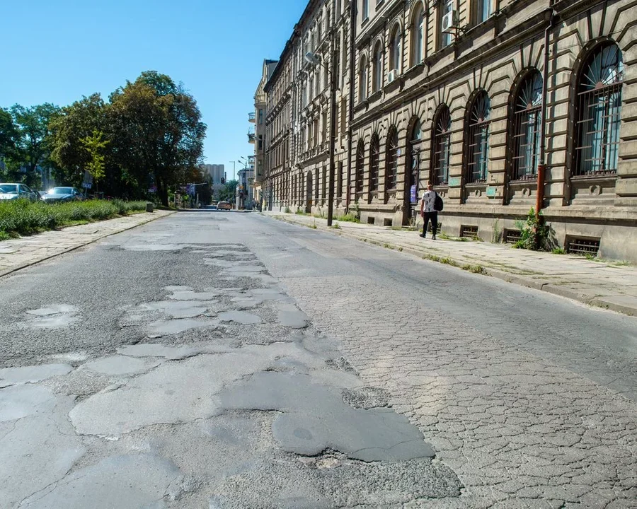 Ulica Sterlinga w Łodzi do remontu