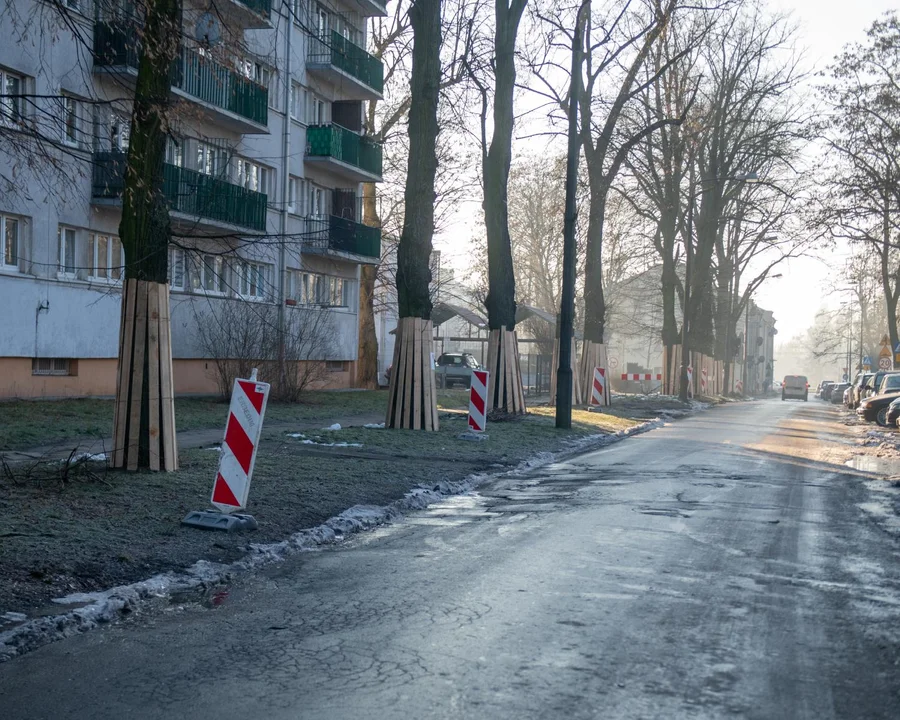 Remont ulic na Starym Widzewie w Łodzi