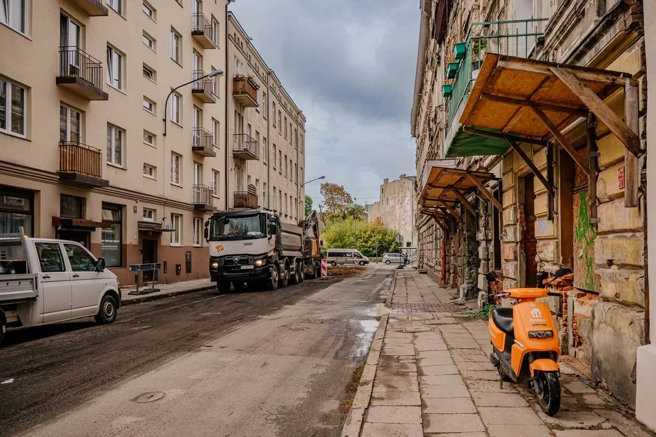 Trwa remont ulicy Gdańskiej i Zamenhofa w Łodzi