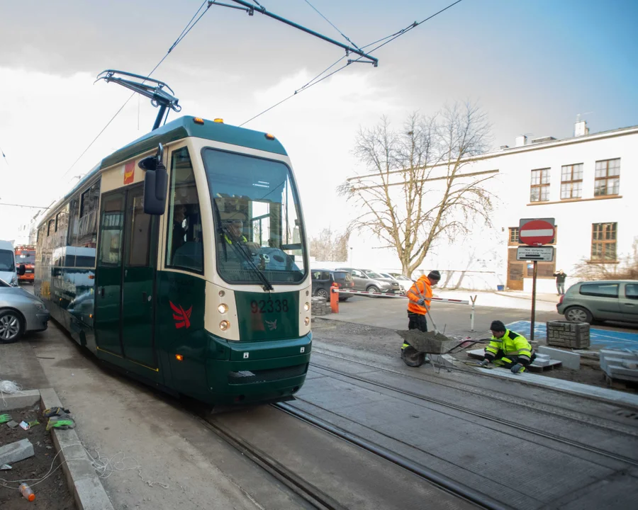 Testy tramwaju na Legionów