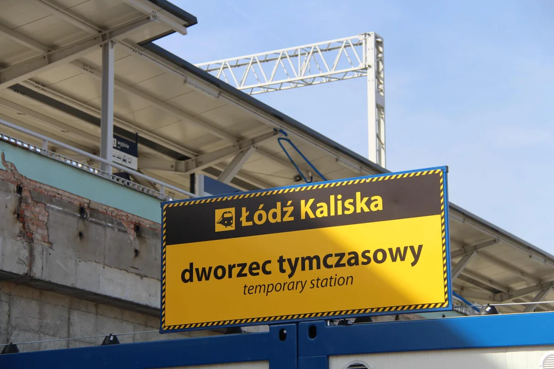 Na dworcu Łódź Kaliska otwarty został dworzec tymczasowy