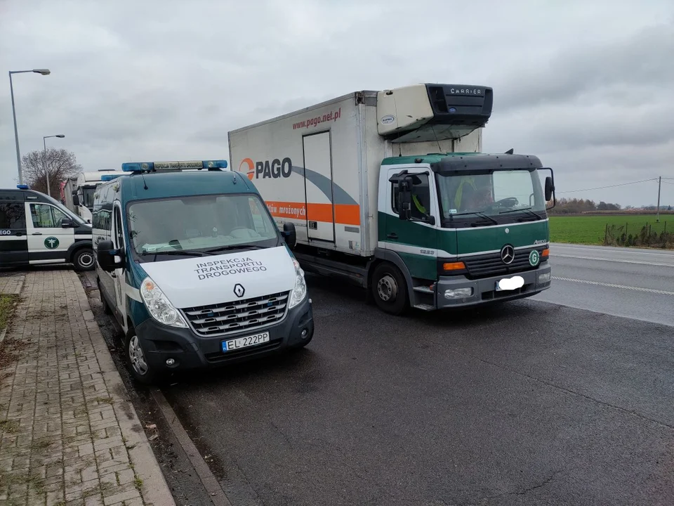 Pod Kutnem zatrzymano ciężarówki, w tym turecką. Przewoźnikom grożą surowe kary [ZDJĘCIA] - Zdjęcie główne