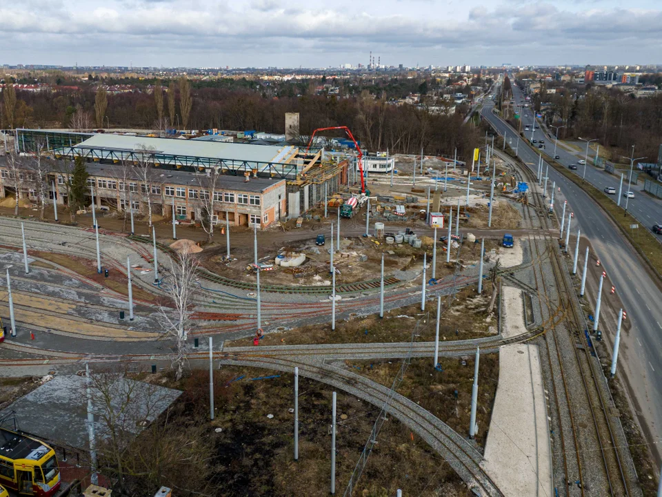 Przebudowa zajezdni tramwajowej Chocianowice w Łodzi