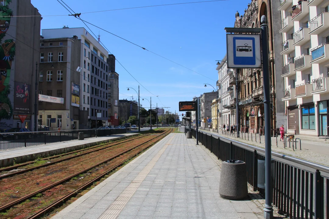 Nieczynny przystanek tramwajowy Narutowicza/Kilińskiego