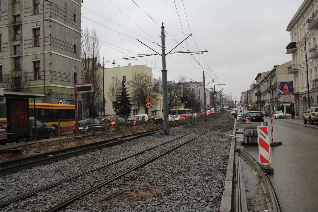 Powrót tramwajów MPK Łódź na skrzyżowanie Zachodnia/Legionów w Łodzi