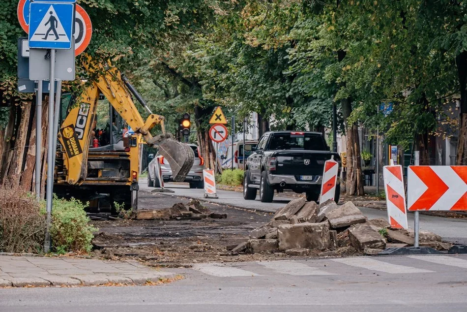 Trwa remont ulicy Gdańskiej i Zamenhofa w Łodzi