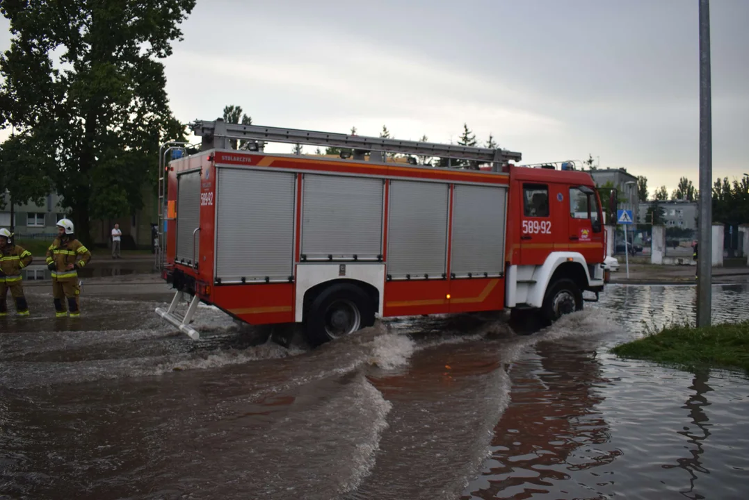 Zalane ulice w Zgierzu