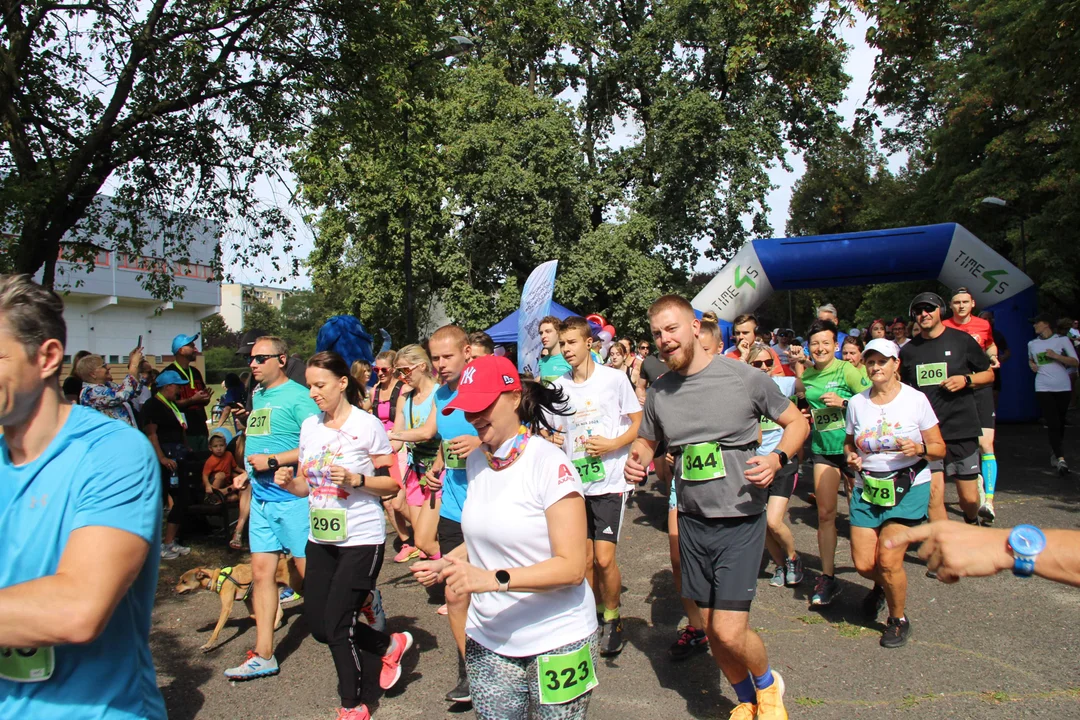 Bieg "Szczęśliwa 13" w parku Baden-Powella w Łodzi