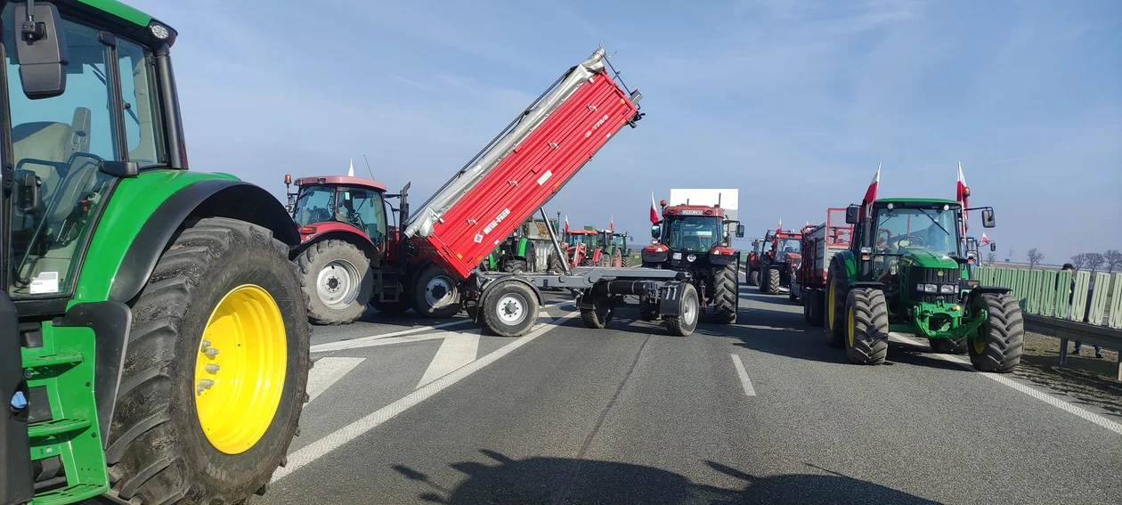 Rolnicy znów wyjechali na drogi. Protest zorganizowano też w Krośniewicach [FOTO] - Zdjęcie główne