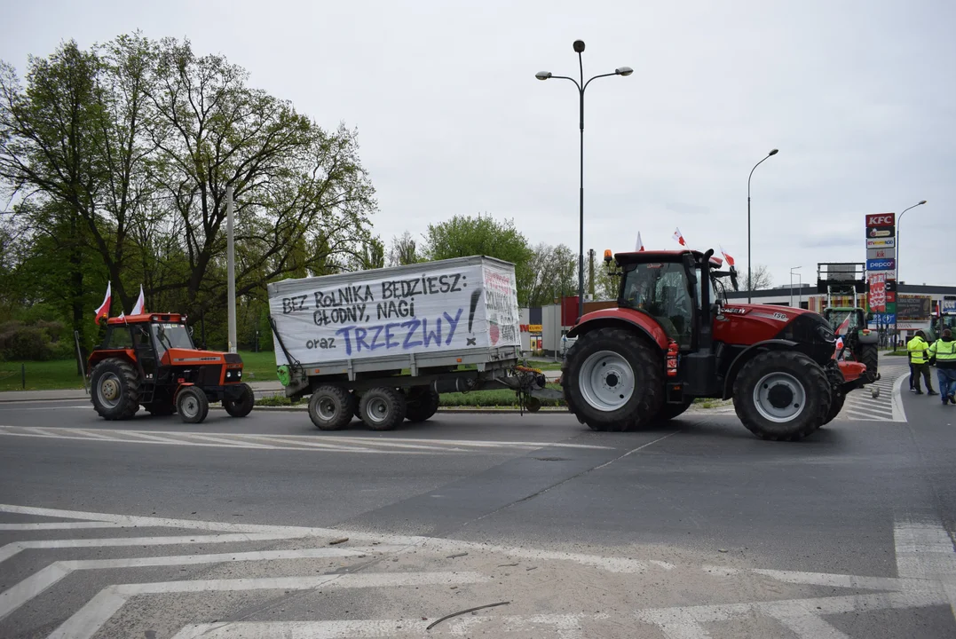 Rolnicy protestują w Zgierzu