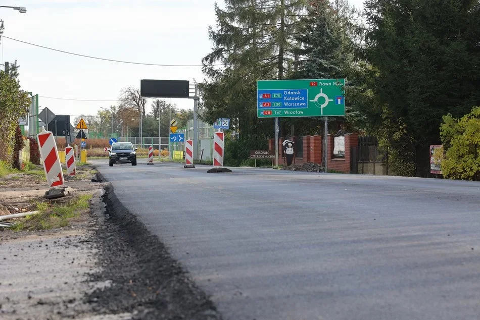 Nowy asfalt na Brzezińskiej w Łodzi