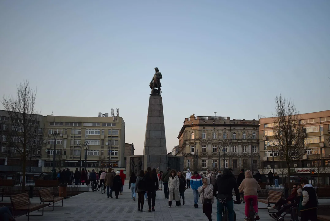 Plac Wolności w Łodzi po otwarciu