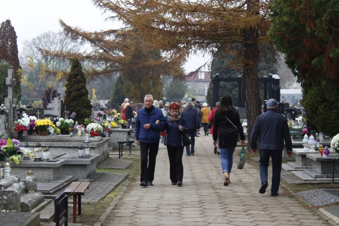 Tłumy łodzian na cmentarzu na Kurczakach