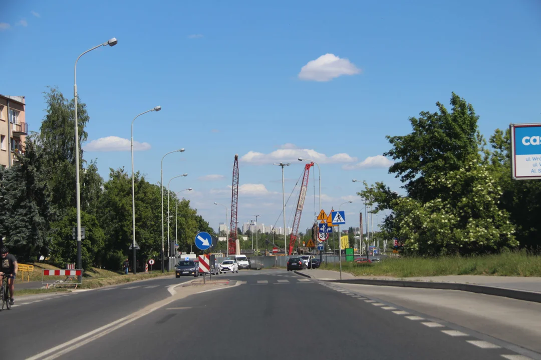Utrudnienia dla kierowców na Retkini - trwa budowa tunelu Kolei Dużych Prędkości