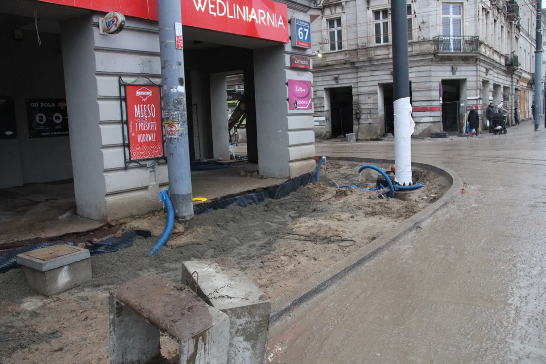 Powrót tramwajów MPK Łódź na skrzyżowanie Zachodnia/Legionów w Łodzi