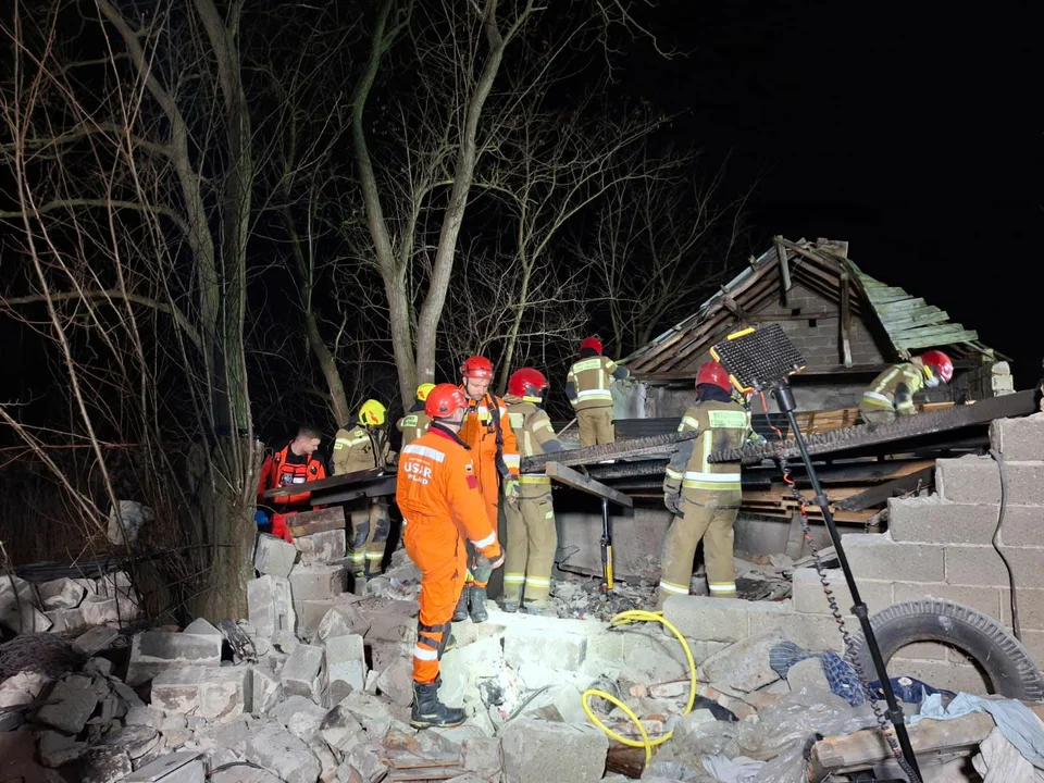 Wybuch gazu pod Zgierzem