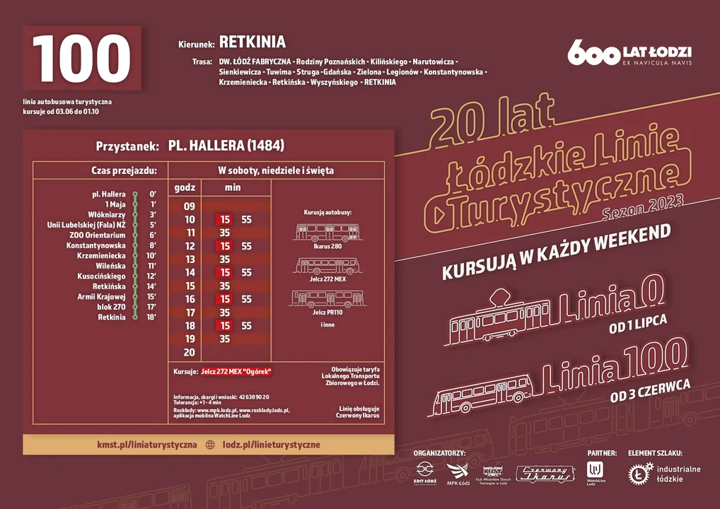 Rozkład jazdy linia 100