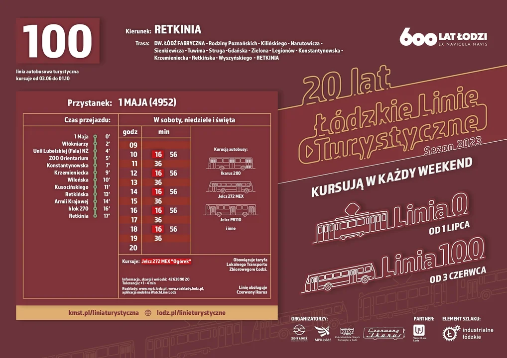 Rozkład jazdy linia 100