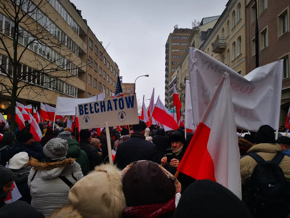 Bełchatowianie na Marszu Wolych Polaków