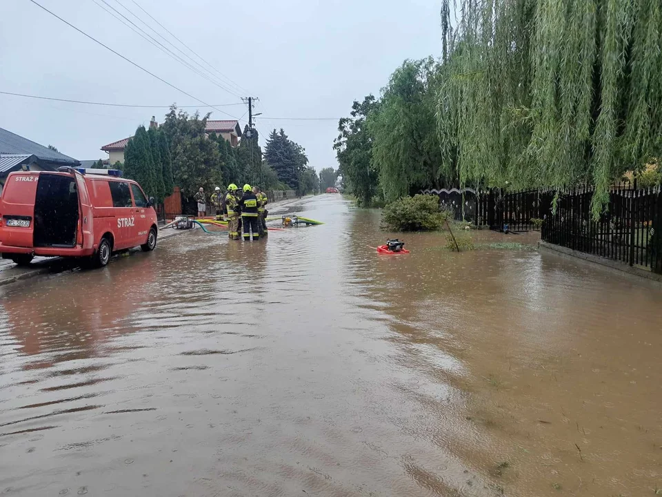 Zalanie okolice Małej Wsi