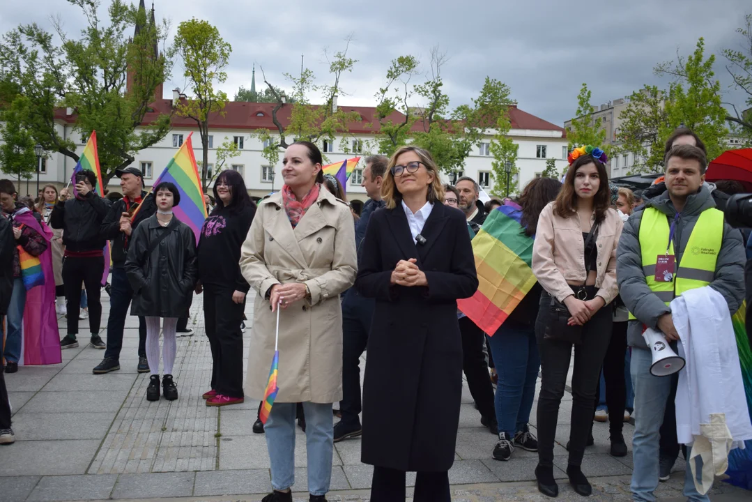 Magdalena Biejat na Marszu Równości w Łodzi