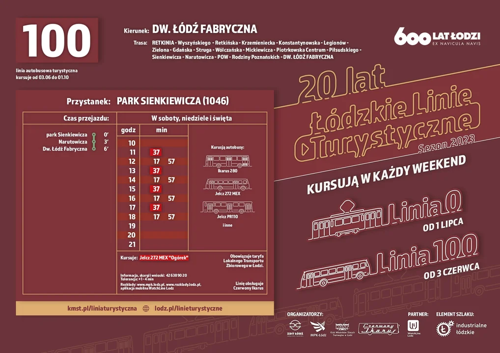 Rozkład jazdy linia 100