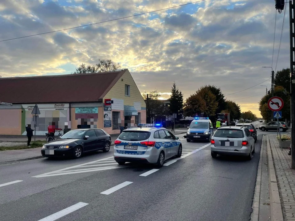 Potrącenie rowerzysty w Krośniewicach. Lądował śmigłowiec LPR