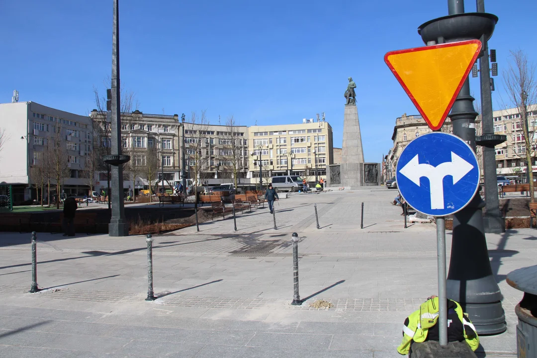 Tak wygląda plac Wolności w Łodzi na kilka dni przed oficjalnym otwarciem