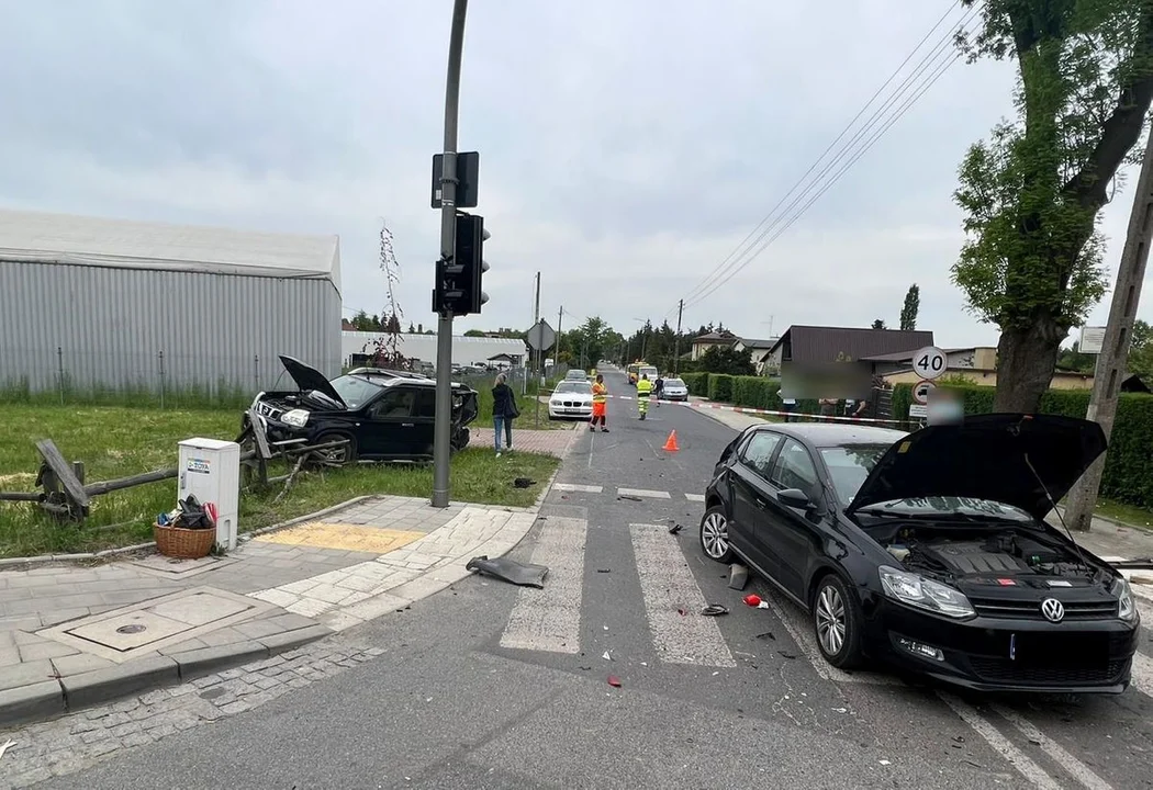 Wypadek w Ksawerowie pod Łodzią