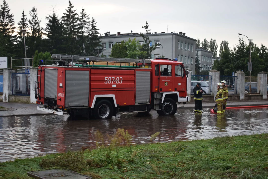 Zalane ulice w Zgierzu