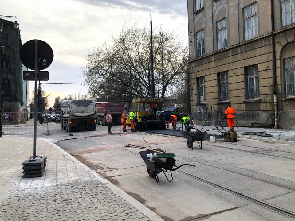 Ulica Legionów w Łodzi po społecznym odbiorze inwestycji