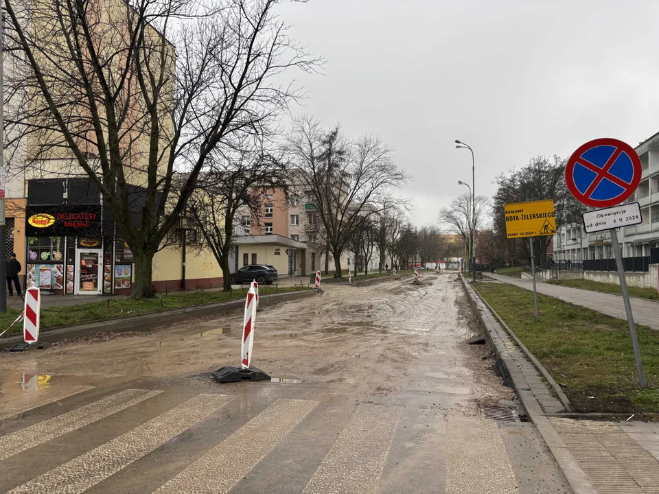 Remont ulicy Boya-Żeleńskiego w Łodzi