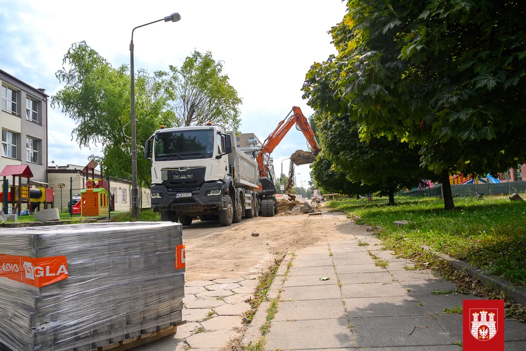 Ulica Chemików w Zgierzu w remoncie. Jest zamknięta dla ruchu [ZDJĘCIA] - Zdjęcie główne