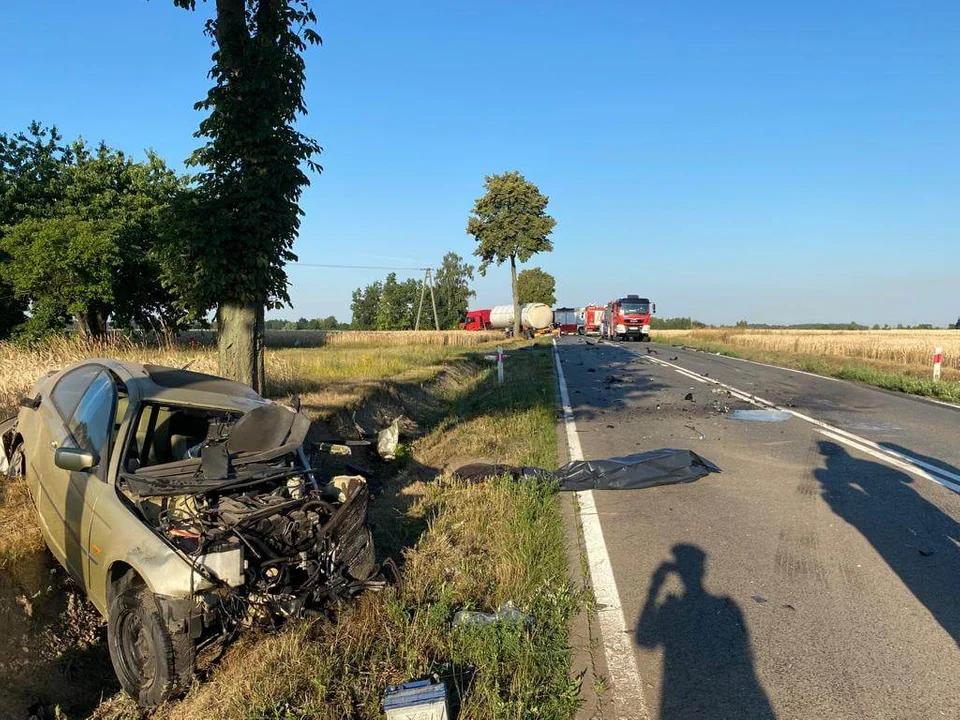 Nie żyje 23-latek. Kolejna tragedia na drodze. Tym razem w powiecie płockim [ZDJĘCIA] - Zdjęcie główne