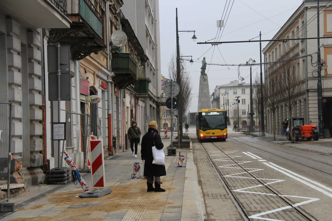 Tramwaje i autobusy MPK Łódź powróciły na Legionów