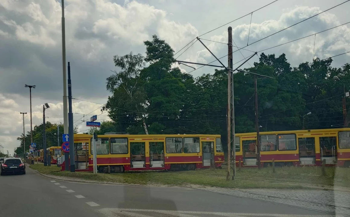 Wykolejenie tramwaju MPK Łódź na Teofilowie