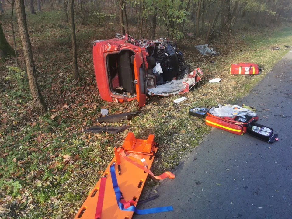 Tragiczny wypadek na DW486 w Łódzkiem