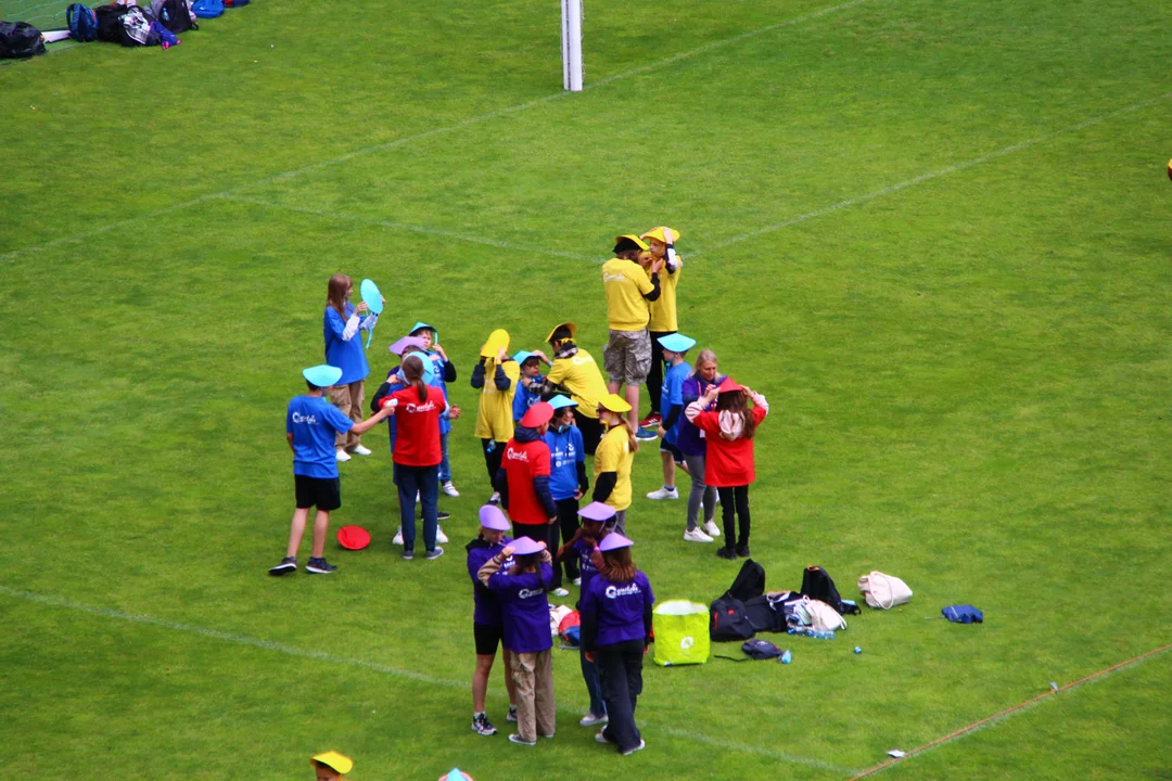 Flash mob na stadionie ŁKS Łódź im. Władysława Króla