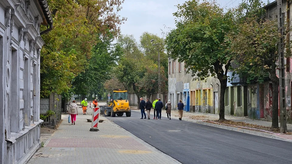 Remont ulicy Chemików i Dąbrowskiego w Zgierzu